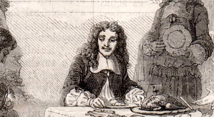Molière au cours d'un diner