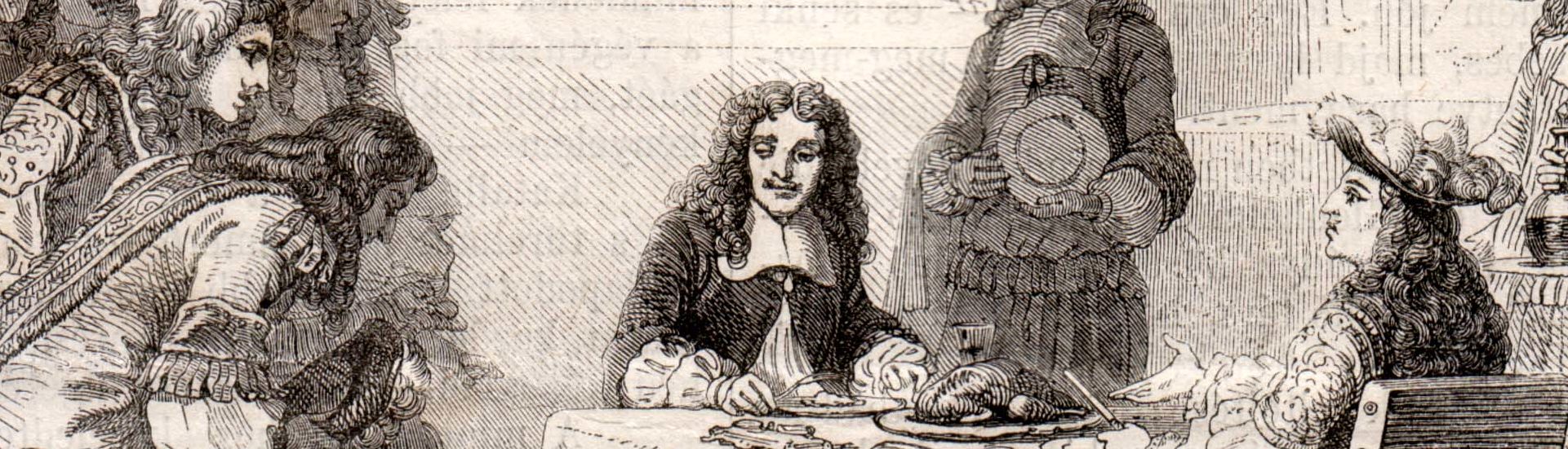 Molière au cours d'un diner